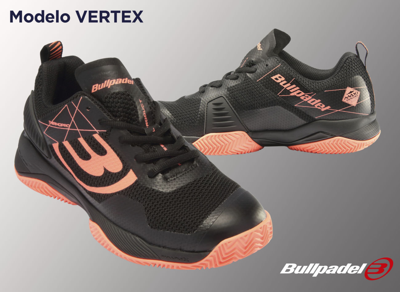 Bullpadel aprovecha el éxito de su zapatilla Vertex para dotarla de una  nueva cosmética - Diffusion Sport